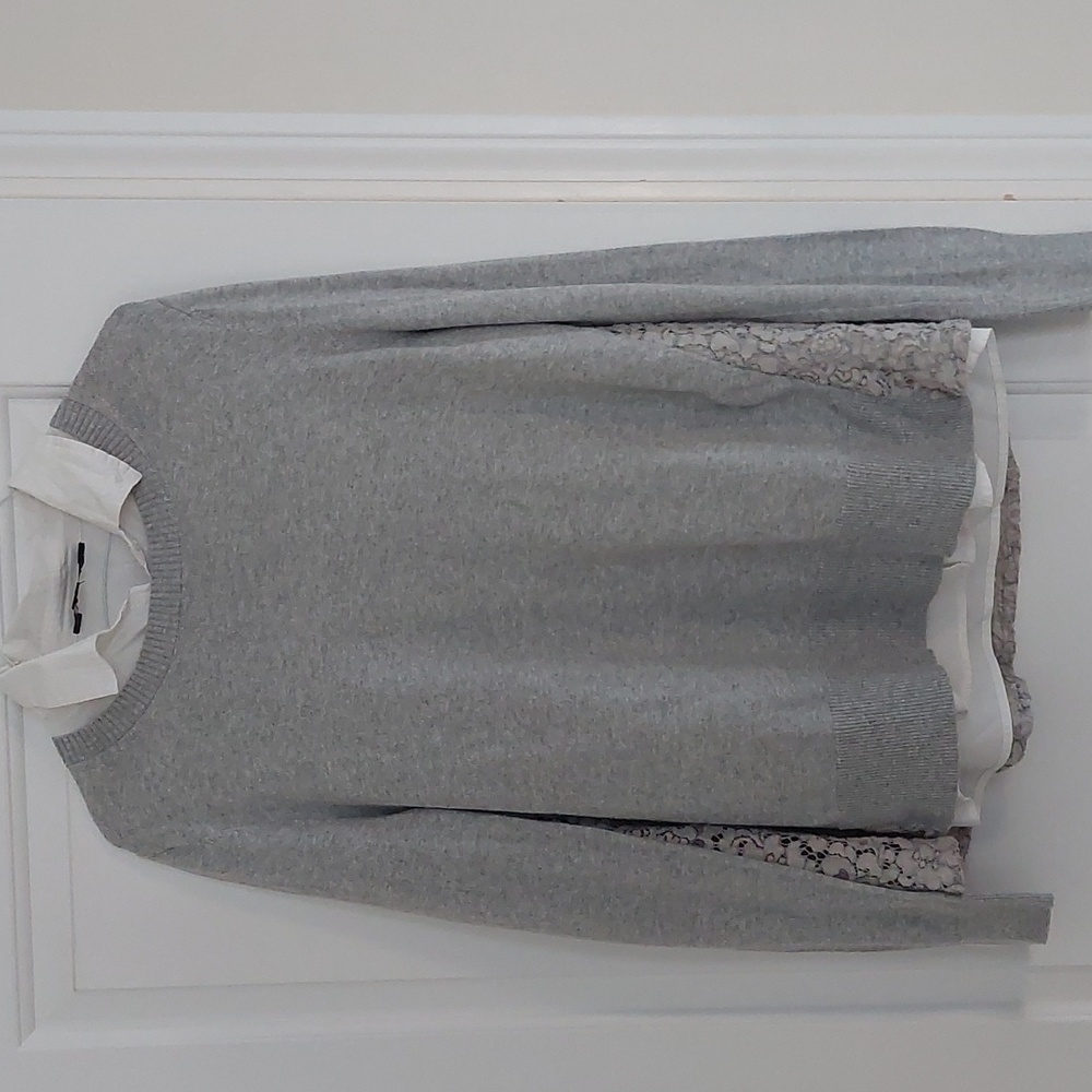 Simply Vera Vera Wang long sleeve Twofer Top